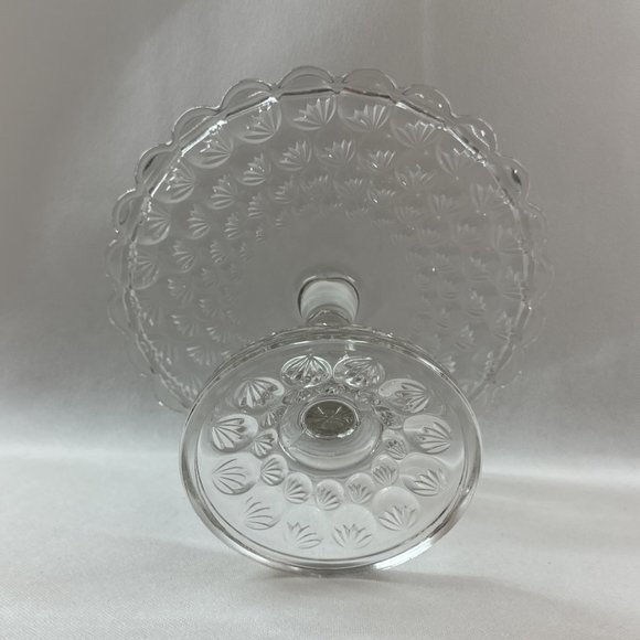 Antique EAPG McKee Bros Yale Pattern Glass Pedestal Cake Stand - Picture 5 of 10